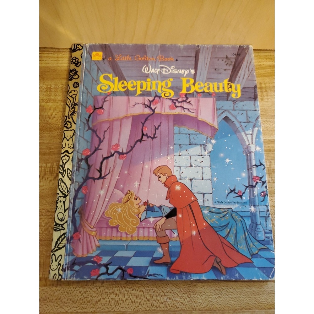 Walt Disney Sleeping Beauty Little Golden Book 1986 Vintage 104-66 Ron Dias